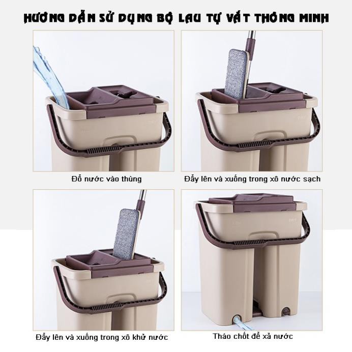hướng dẫn sử dụng cây lau nhà thông minh