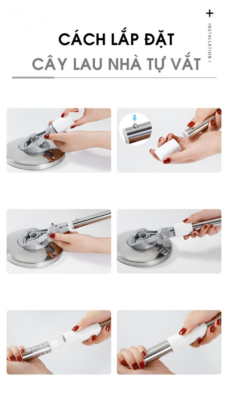 cách sử dụng cây lau nhà