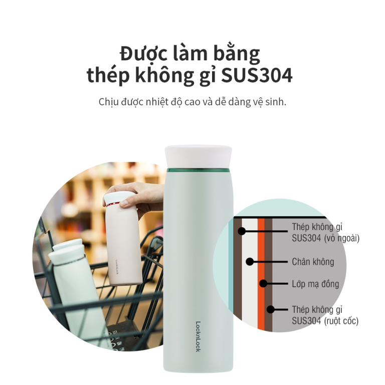 giá bình giữ nhiệt lock&lock 500ml
