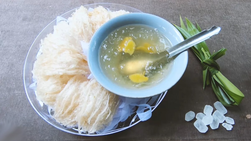 Chưng yến bằng nồi áp suất