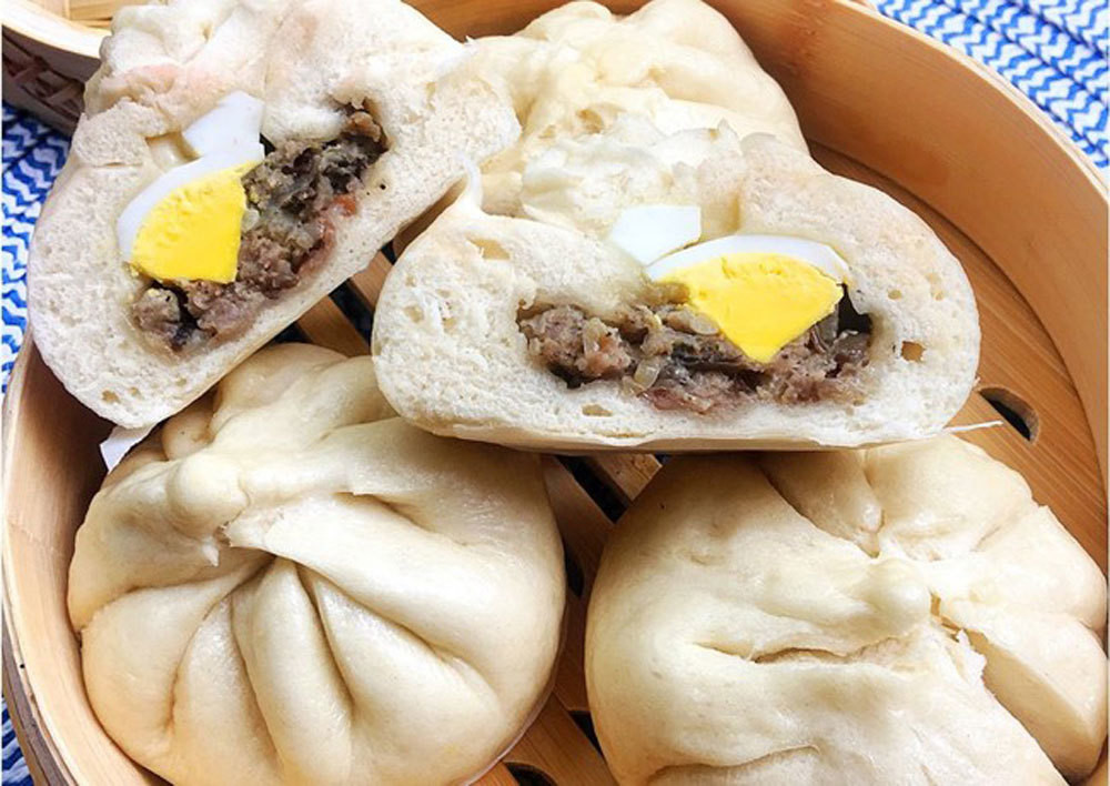 hấp bánh bao bằng nồi cơm điện