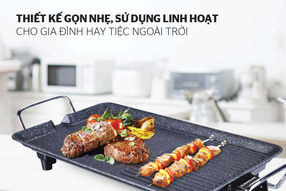 hướng dẫn sử dụng bếp nướng sunhouse