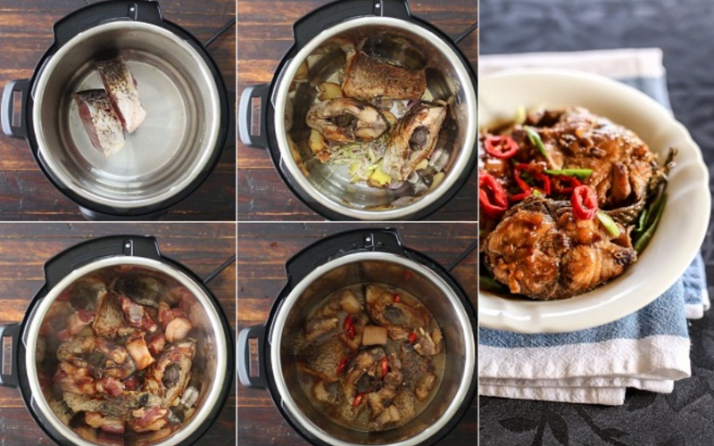 kho cá bằng nồi áp suất