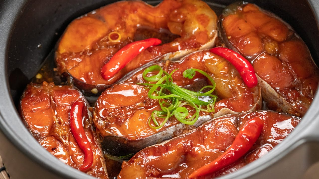kho cá bằng nồi cơm điện