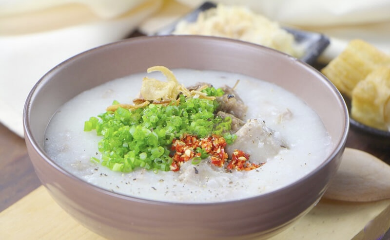 nấu cháo bằng nồi cơm điện