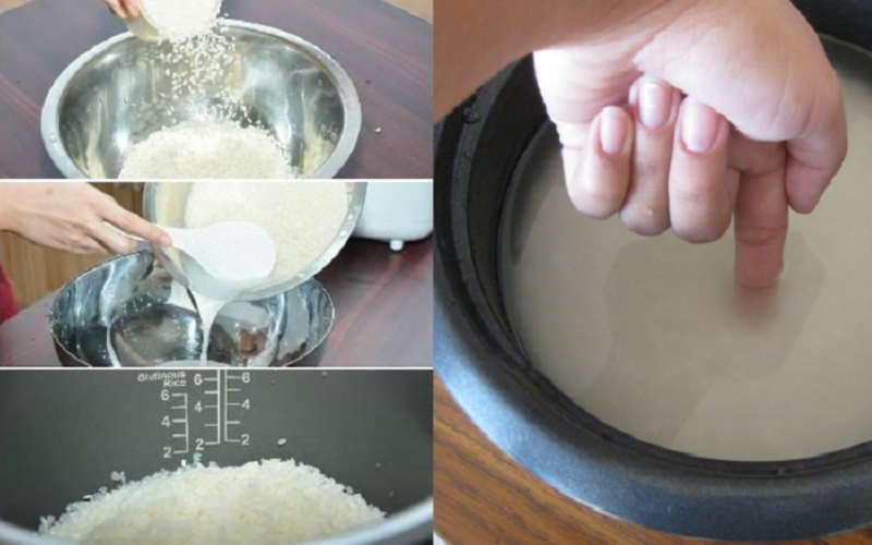nấu cơm bằng nồi áp suất