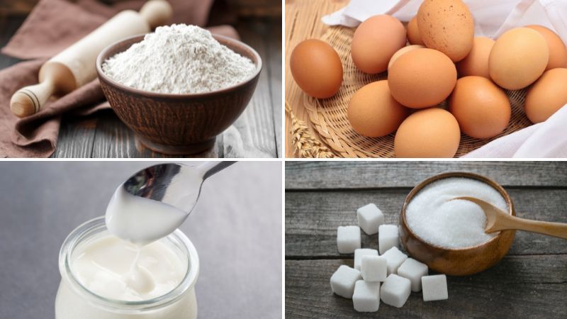 cách làm bánh bông lan bằng nồi chiên không dầu