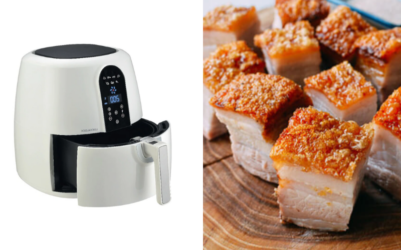 cách làm heo quay bằng nồi chiên không dầu