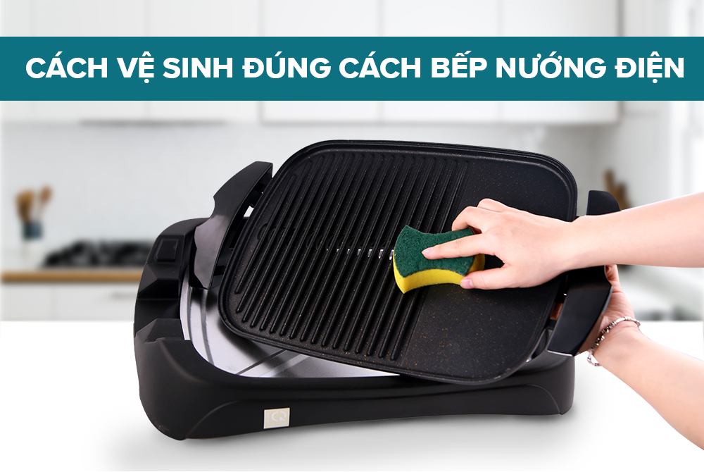 cách vệ sinh bếp nướng điện