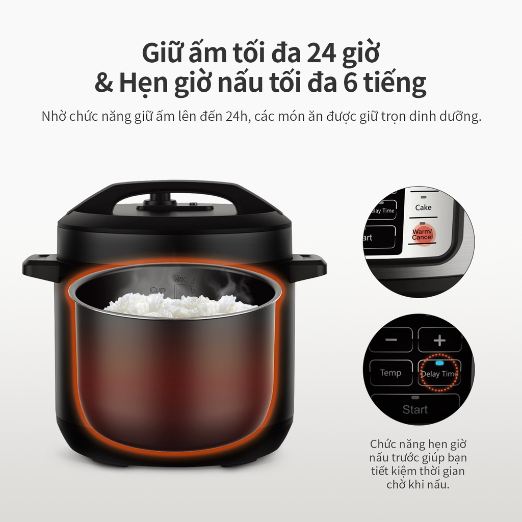 chưng yến bằng nồi áp suất