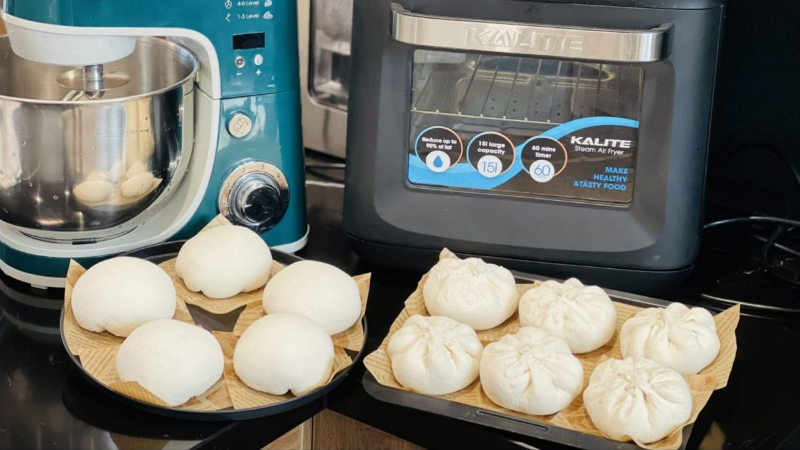 Hấp bánh bao bằng nồi chiên không dầu