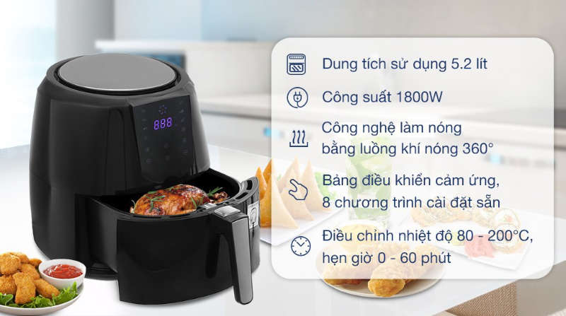 Hấp bánh bao bằng nồi chiên không dầu