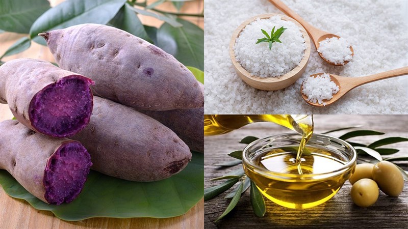nướng khoai bằng nồi chiên không dầu