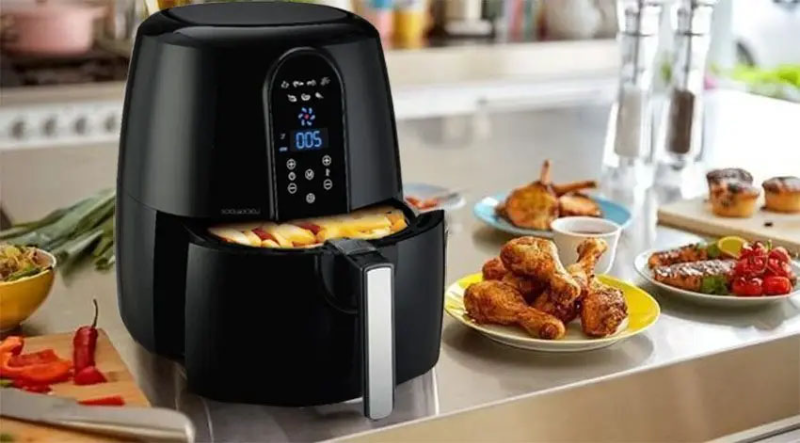 Nướng thịt bằng nồi chiên không dầu