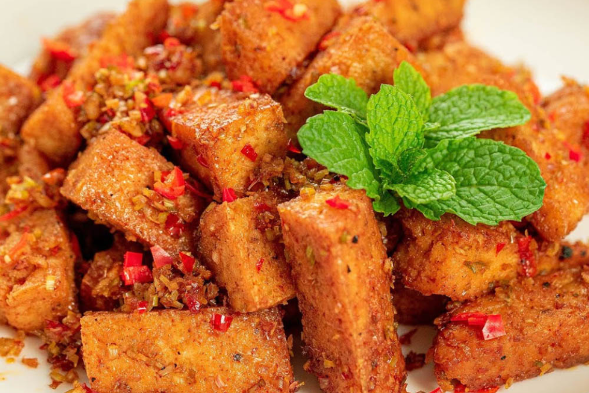 Rán đậu bằng nồi chiên không dầu