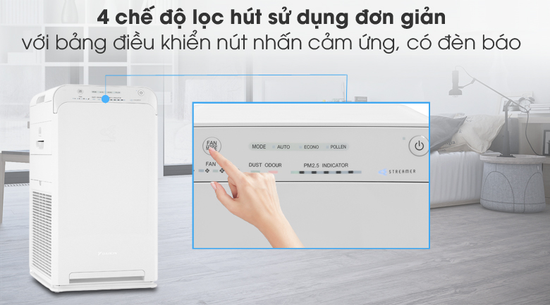 máy khử mùi phòng khách