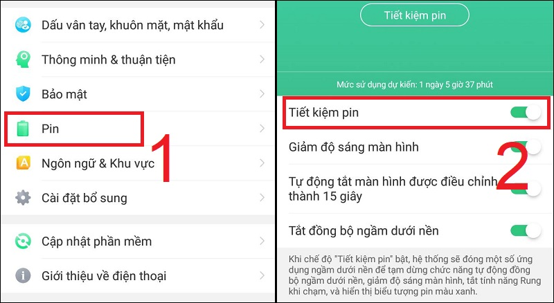 cách tiết kiệm pin điện thoại